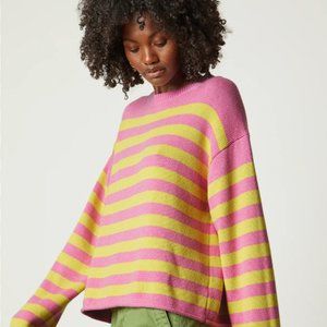Velvet by Graham & Spencer - Lex Striped Crew Neck Sweater